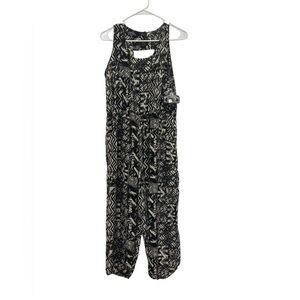 New Angie Black and White Jumpsuit Size L